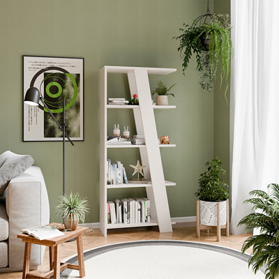 161cm H x 72cm W Plywood / Laminate Board Bookcase