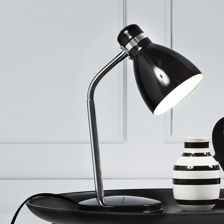 Mahsel Metal Table Lamp, Black