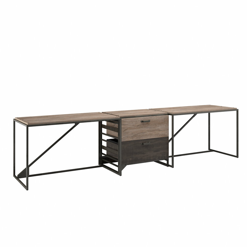 Bureau Kourtney, Blanc chalet / noir