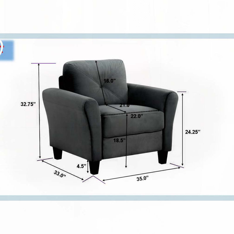 Fauteuil d'appoint en velours, Noir