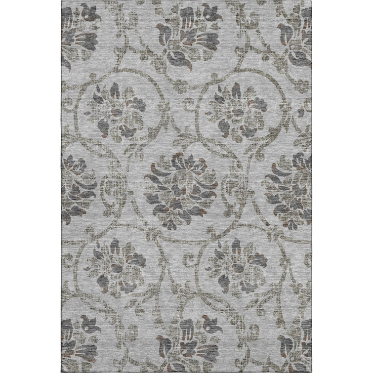 Premium Machine Washable Prisco Gray Rug