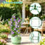 180cm H x 31cm W Metal, Plastic Trellis