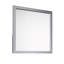 Miroir de commode Moko 40 X 40, forme carrée, style moderne, cadre fini noir-88675477