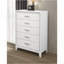 Commode blanche à paillettes almera