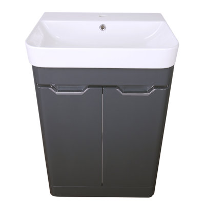 Kemen 22.5'' Single Bathroom Vanity with Vitreous China Top