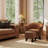 Janajah 28" W Faux Leather Upholstered Barrel Chair with Matching Ottoman-94574407