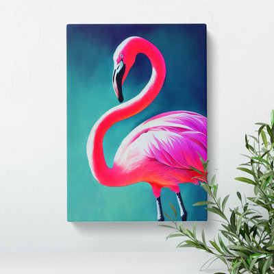 XC1022-2079X Flamingo Aglow - Wrapped Canvas Print