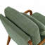Chaise longue d'appoint à structure en bois massif avec accoudoirs en bois Classic Aesthetic Design-130376499