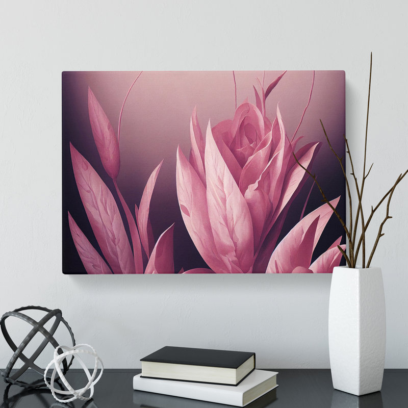 Lush Flower - Wrapped Canvas, 35cm H x 50cm W x 3cm D
