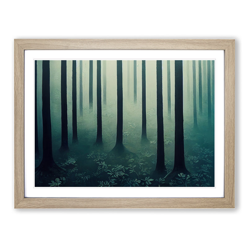 An Exotic Forest - Framed Print, 34cm H x 46cm W x 2cm D, Oak