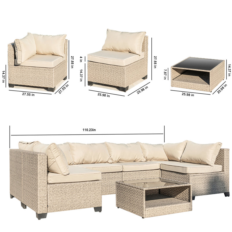 8 patio toutes saisons - conversation extérieure avec coussins d'eau et conception modulaire moderne