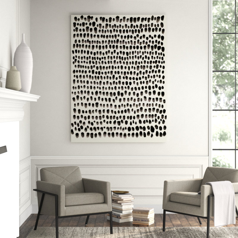 Pointilism Print by Barclay Butera, 54" H x 40" W, Outdoor