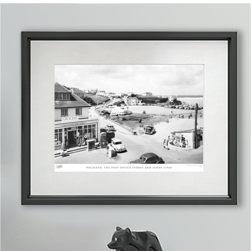 Polzeath, The Post Office Stores And Sands C1960 - Single Picture Frame Print, 45cm H x 60cm W x 2.3cm D