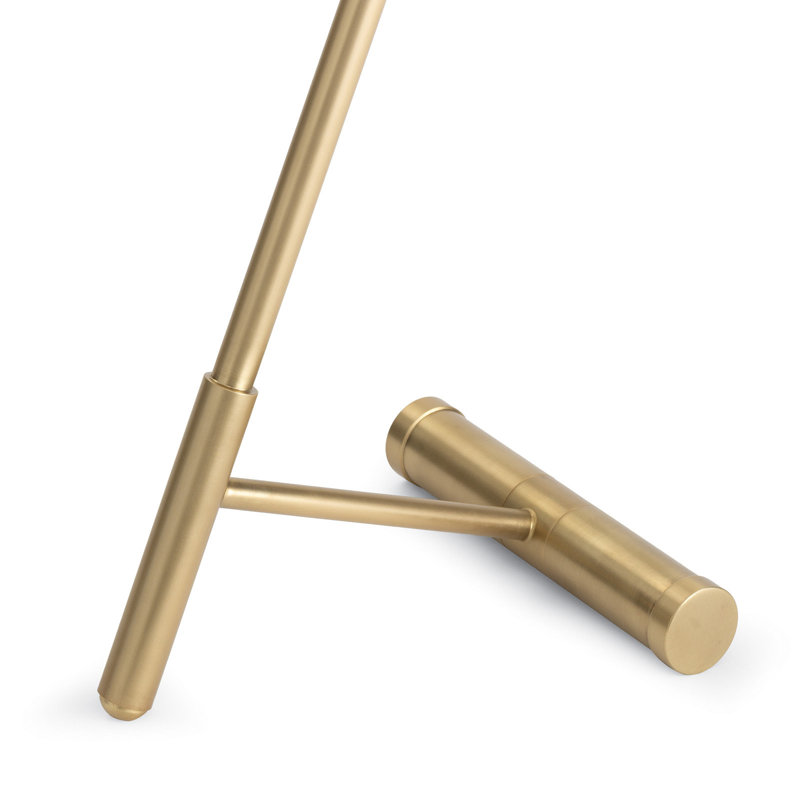 Spyder Accent Table (Polished Nickel), Natural Brass