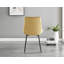 Statement 4 Person Round Dining Table Set in Luxury Beige Stone Effect - Velvet Dining Chairs-88576160