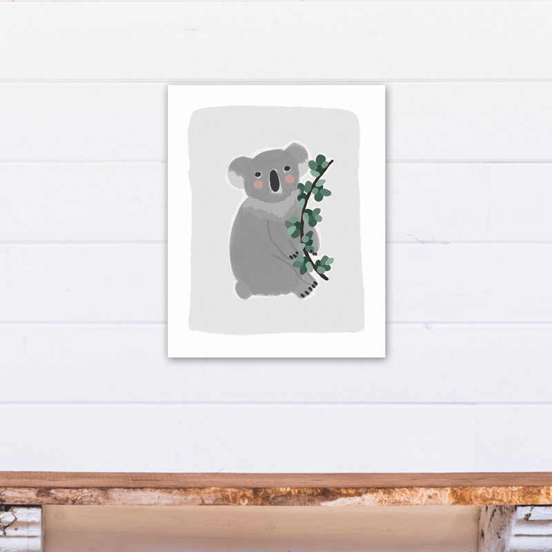 Art sur toile koala doux Briscoe, Gris, H 20 po x l 16 po x P 1,25 po