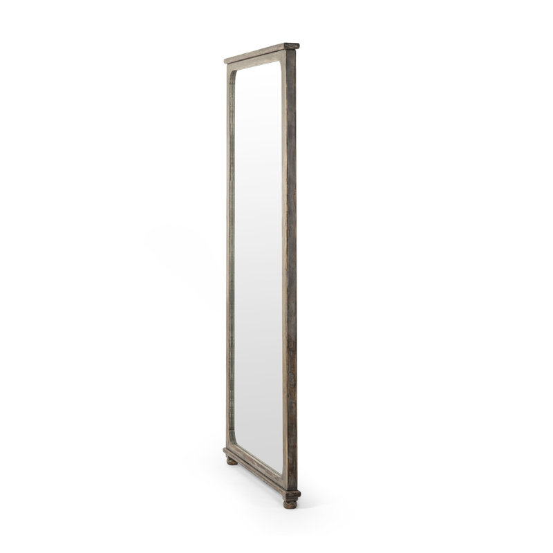 Orleans Floor Mirror, Blue Antiqued Pine