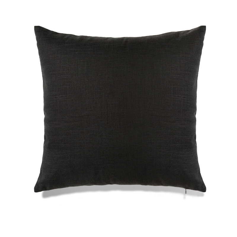 Housse de coussin Seattle Solid Seattle, Noir