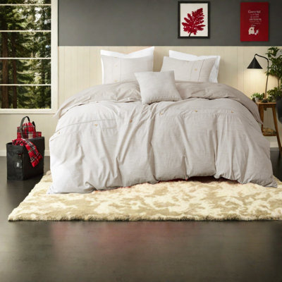 Organic Cotton Bedding Sets Full Queen Modern Farmhouse Bedroom Home