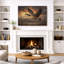 «Canada Goose Flying Wildlife», art de salon, impression sur toile encadrée-1702992182-1702992587