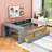 Peeples Daybed with Built-In Storage Shelves and Drawers, and USB ports-1428312154-1428312157