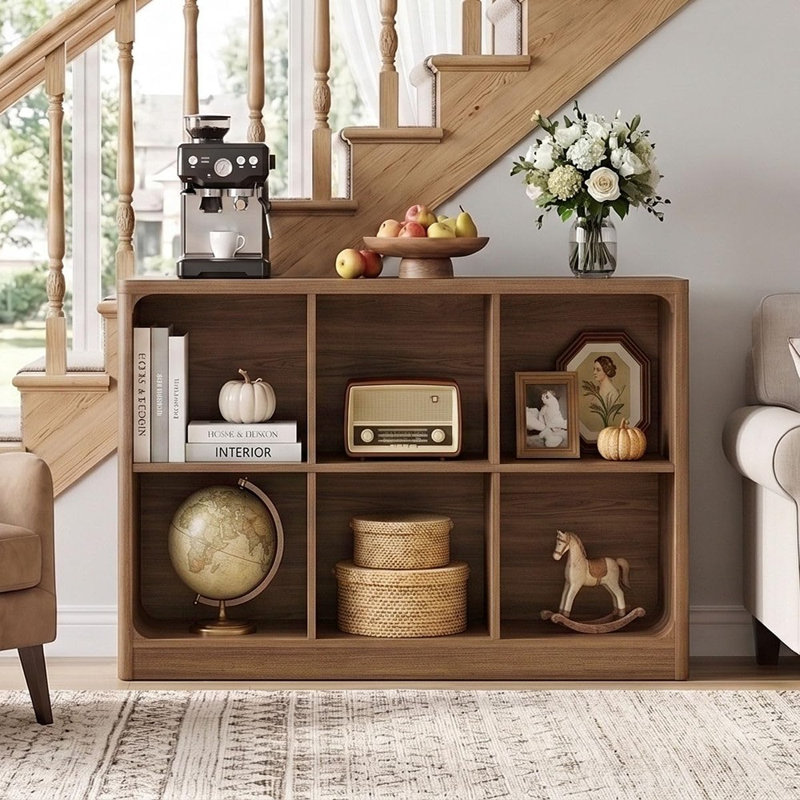 Bibliothèque rustique à 6 cubes Rustic