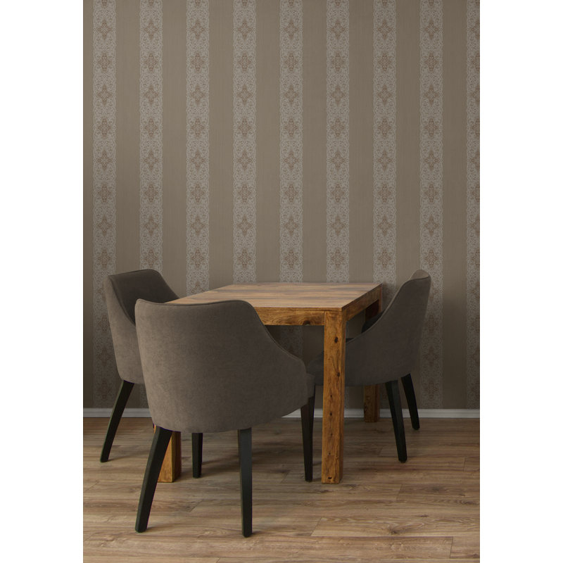  Papier peint rayé taupe Designs, Taupe