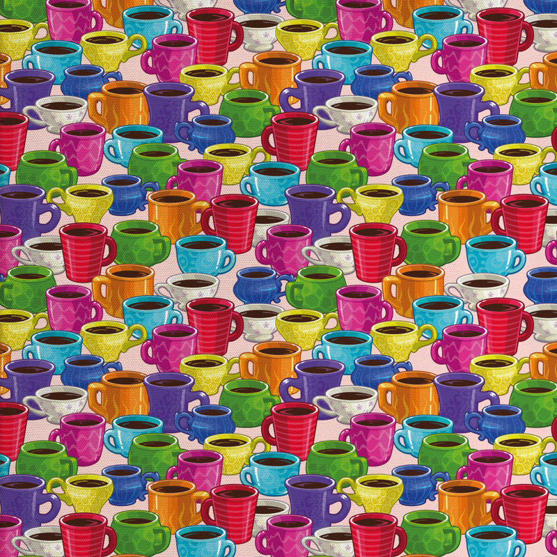 Tissu de dessin animé, l 58 po x L 72 po