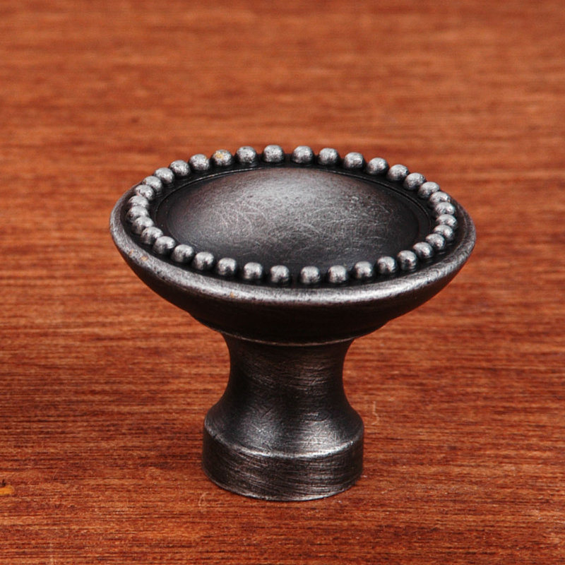 CK Series 1 1/4" Diameter Mushroom Knob, Distressed Nickel