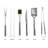 Stainless Steel Dishwasher Safe Grilling Tool Set