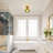 1 - Light Glass Semi Flush Mount Ceiling Light