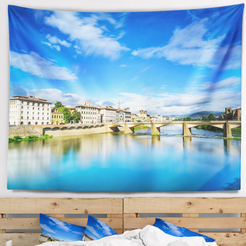Tapisserie «Seashore Ponte Alle Grazie» Florence, Italie, H 68 po x l 80 po