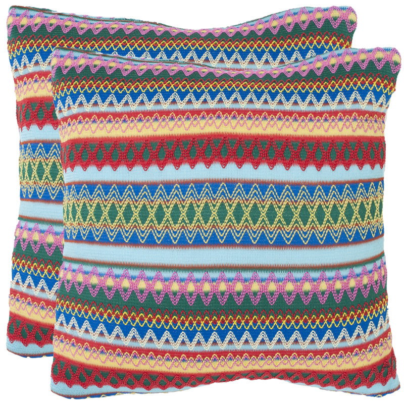 Coussin Mckenzie Burst, 22 po x 22 po, Bleu