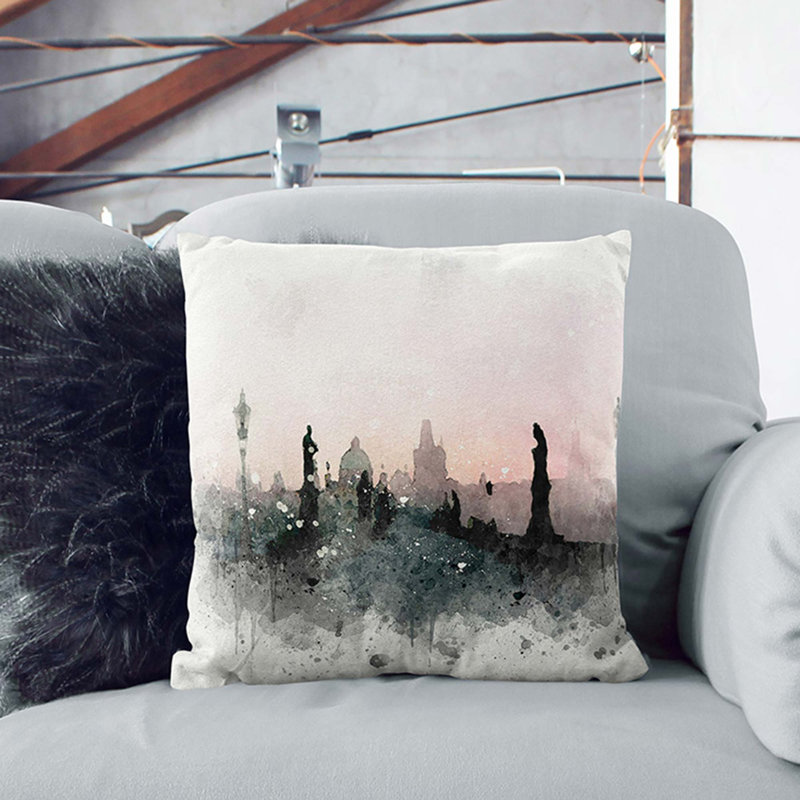 Square Throw Cushion, 55cm H x 55cm W x 20cm D