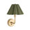 Polly Sconce Single (Blackened Brass with Green Scalloped Shade)
