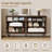 6-Drawer Dresser With Wave-Fluted Panels, Modern Boho Storage Cabinet With Solid Frame And Metal Handles, Versatile Organizer For Bedroom, Living Room, Entryway, Hallway & Closet-1425574113