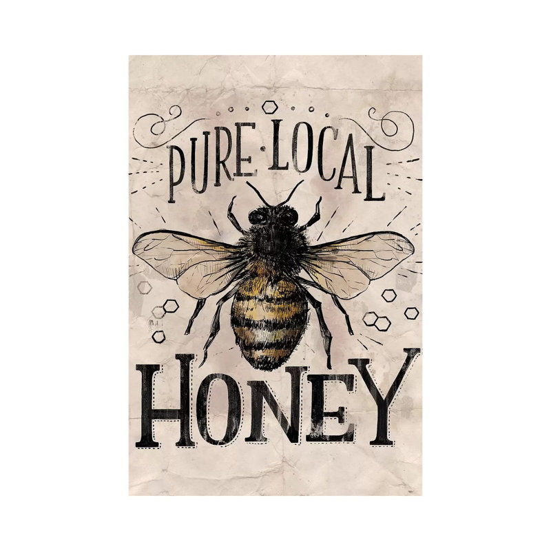 Everyday Vintage Bee by Loni Harris - Wrapped Canvas Print, 66.04 cm H x 45.72 cm W