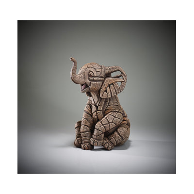 Edge Sculpture Elephant Calf 10in H