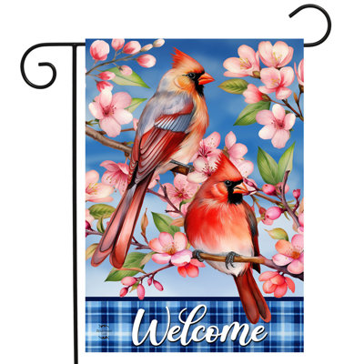 Drapeau de jardin Cherry Blossom Cardinal
