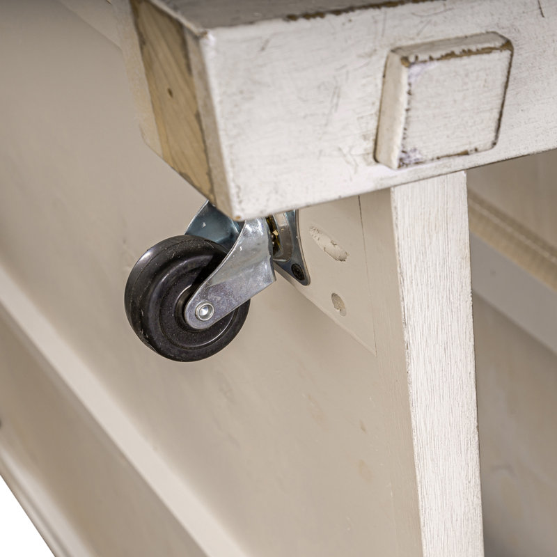 Bettee Solid Wood Coffee Table, Flea Market White