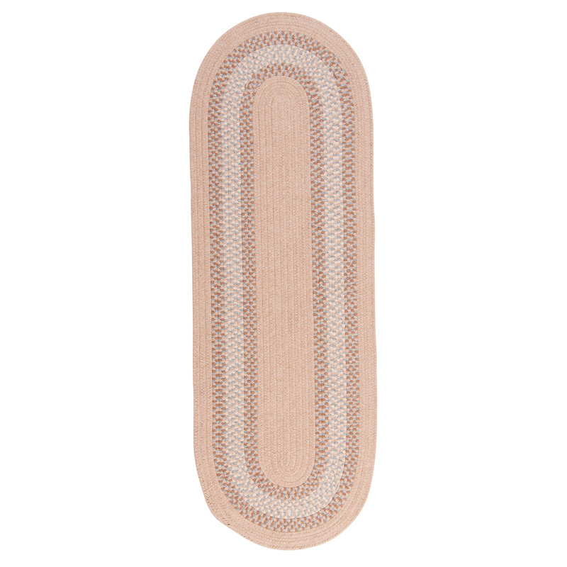 Tapis de zone avoine tressé géométrique Serafin, Tapis de couloir 2 pi x 10 pi