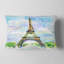 Coussin aquarelle Tour Eiffel contre le ciel-30426917-89151466