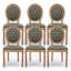Chaise de salle à manger style français avec dossier rond, style français, ensemble de 6-1860685383-1871473059