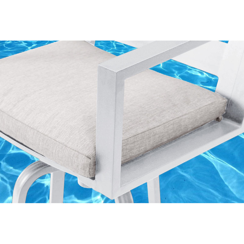 Tabouret de bar 48 po avec coussin Adelynn
