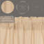 Paire de rideaux semi-transparents avec passe-tringle Clare-36426265