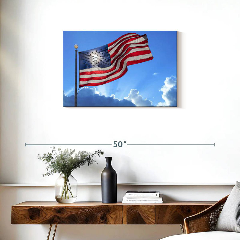 Flag Sky, 20" H x 30" W