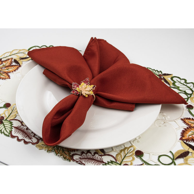 Ensemble de 4 rondelles de serviette Champine