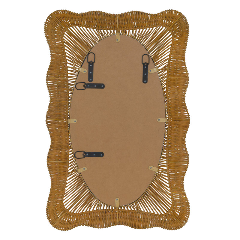 Rectangle Rattan Wall Mirror