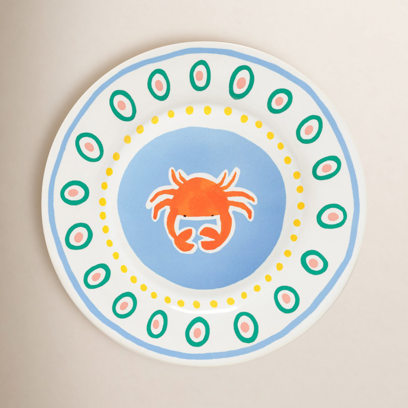 Summer Bliss 8.75'' Stoneware Salad Or Dessert Plate , Set of 6