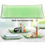 Ensemble d'accessoires de salle de bain en verre, 4 pièces, vert-764636504